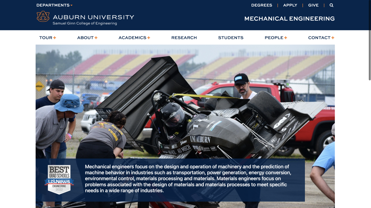 cover image for auburn website